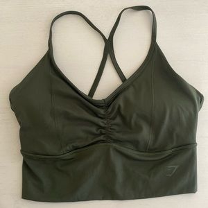 Forest Green Gym Shark Bra size small